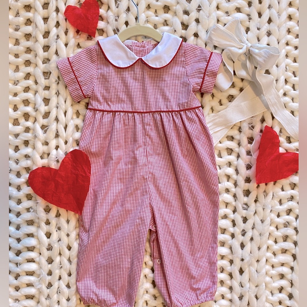 💌 ❤️ Lullaby Set red gingham jumper, 12M• PERFECT FOR VALENTINE’S DAY 💌 ❤️